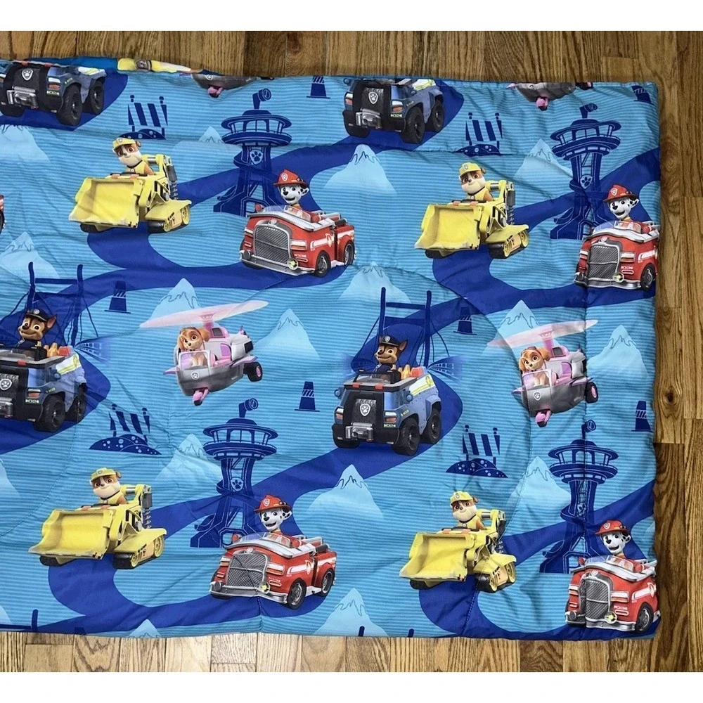 Paw Patrol Full‎ Size Reversible Comforter Blanket Fitted Sheet 3 Pillowcases